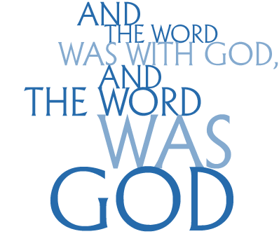 And the word was with God, and the Word was God