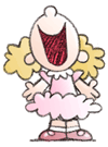 (illustration... little girl singing)