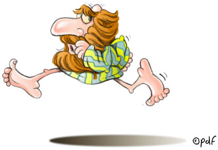 (Illustration: Jonah, exit, running all the way!)