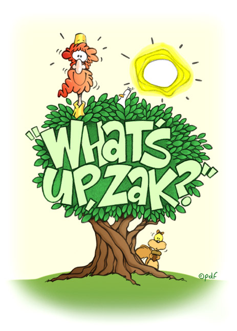 (Illustration - Zacchaeus up a tree.... :What's Up, Zak?