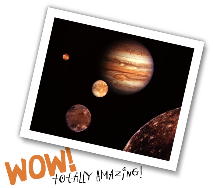 (Incredible photo of the moons of Jupiter!)