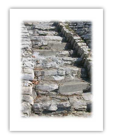 (Photo: a stone stairway)