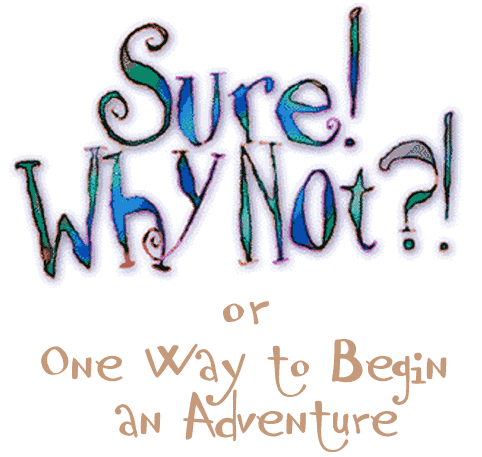 Sure! Why Not?! or One Way to Begin an Adventure