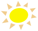 (graphic - hot sun)