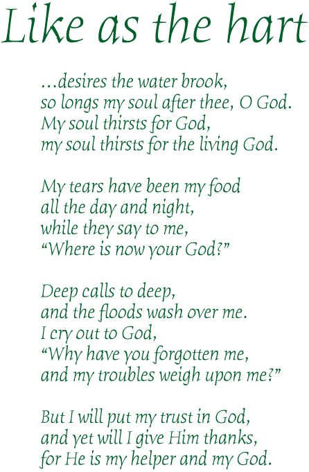 A Prayer after Psalm 42