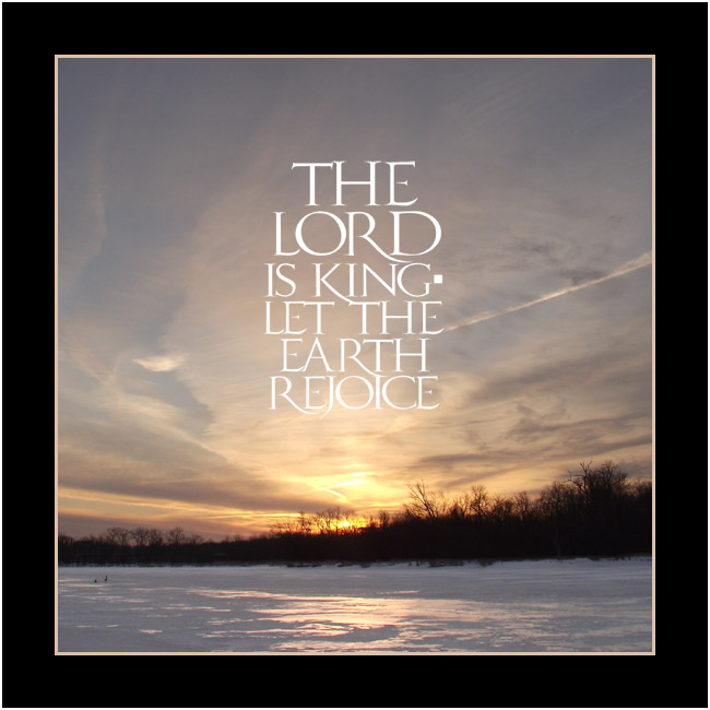 (Photo: A glorious winter sunrise - The Lord is King!
